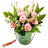 ブリキバケツ入りアレンジメント