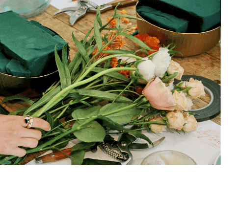 花束制作イメージ